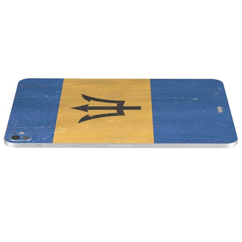 Barbados Flag Distressed iPad Pro 13in M4 (2024) Skin